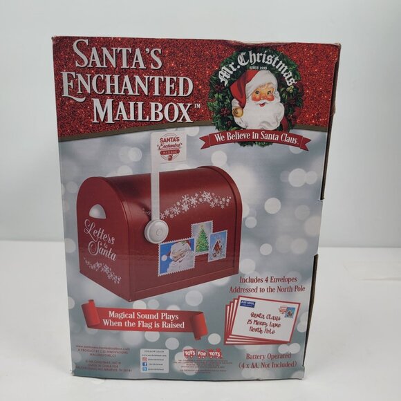 Mr. Christmas Santa's Enchanted Mailbox With Magical Sound NOB - Picture 3 of 9